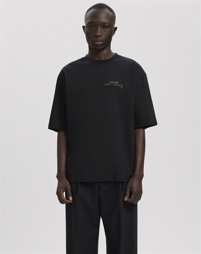 ANNARR - ANROkholm Logo T-Shirt - Dark Navy